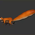 Cute Cartoon Orange Fox Badger And Small Animal Animated Game Movie Characters