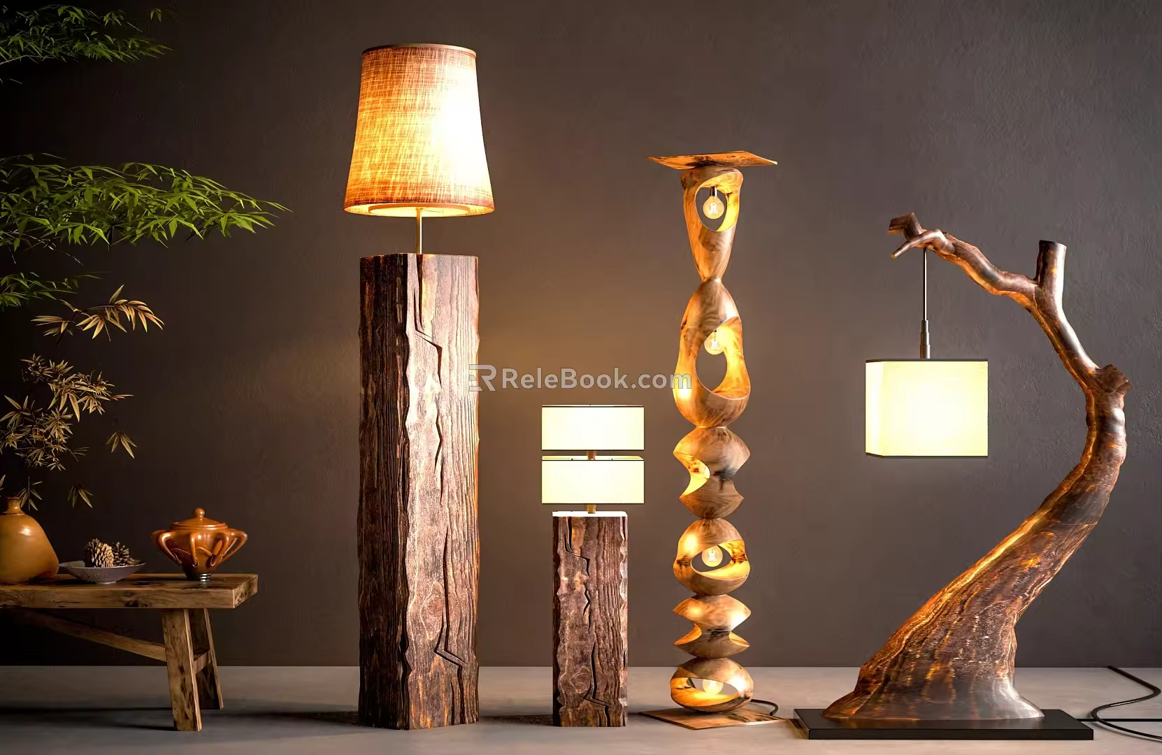 The floor lamp wall lamp 3d model