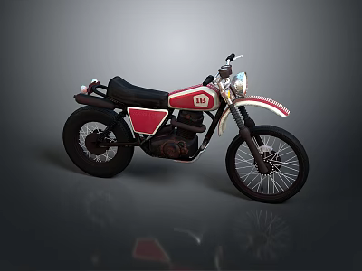 Motorcycle Two-wheeled Motorcycle Cross-country Motorcycle Road Race Motorcycle Motor Vehicle Transport 3d model