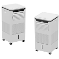 White Portable Air Cooler Home Appliances With Wheels For Room Cooling
