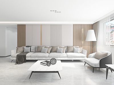 modern living room model