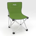 Green Folding Outdoor Chair With Metal Frame And FGZ Logo