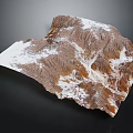Elegant Garden Landscape Design Featuring Undulating Rock Terrain And White Snow Accents