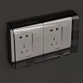 Office Electrical Appliances Siemens Double White Socket With Transparent Protective Cover For Workspace Use