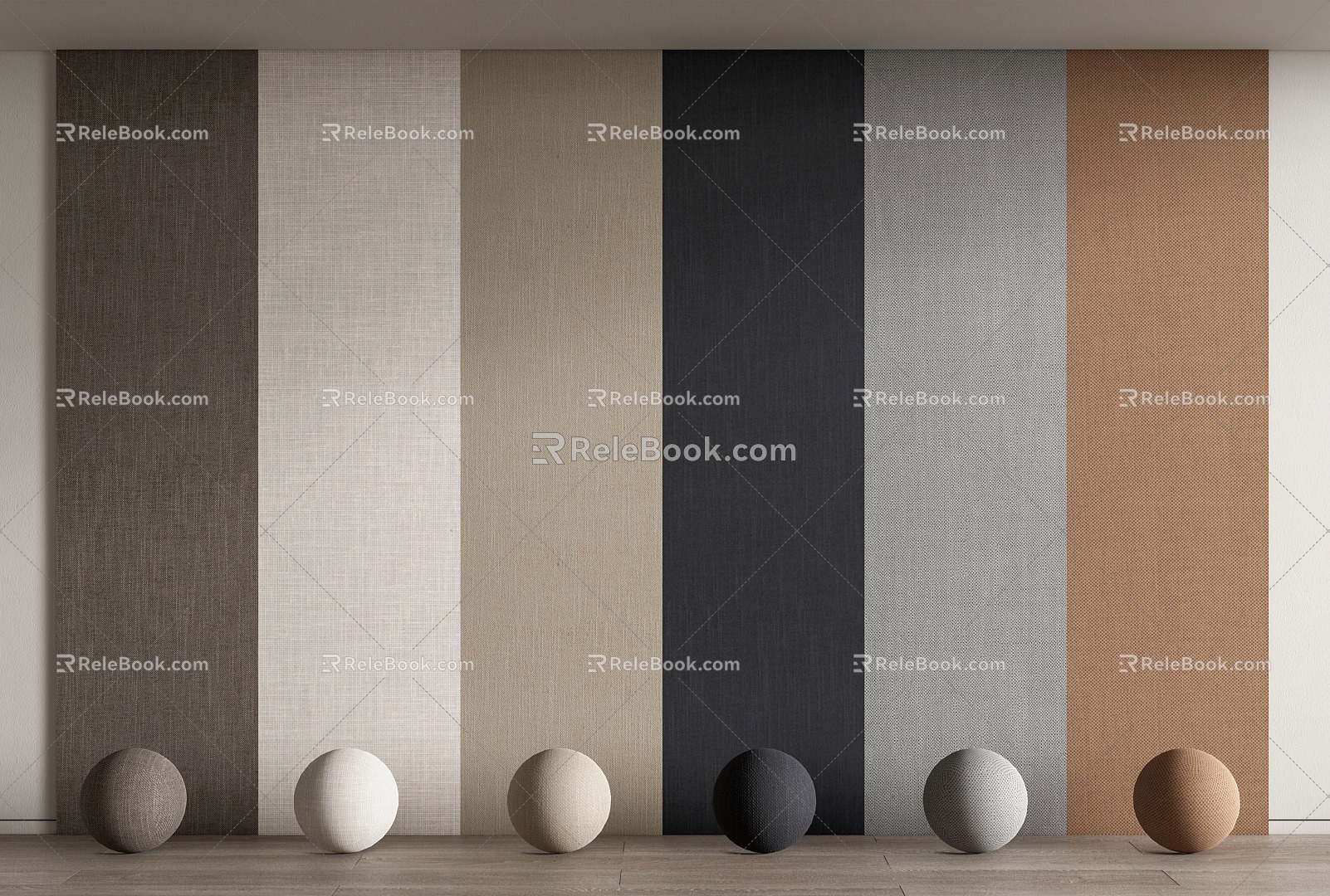 Modern Wall Panel Hard Bag Soft Bag Wall Panel Background Wall Wall Decorative Panel Fabric 3d model