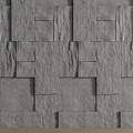 Gray Textured Stone Tile Background Wall With Natural Pattern And Modern Design 3d model