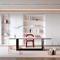 Modern study 3d model