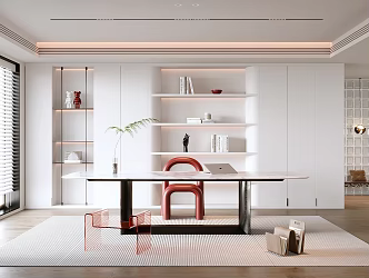 Modern study 3d model