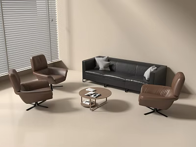 Modern Reception Room Office Meeting Room 3d model
