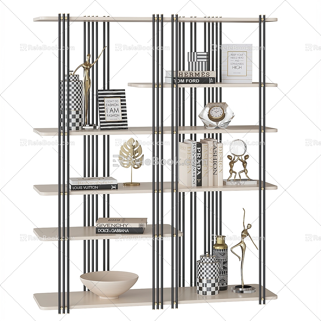 Bookshelf Storage Rack Display Rack model