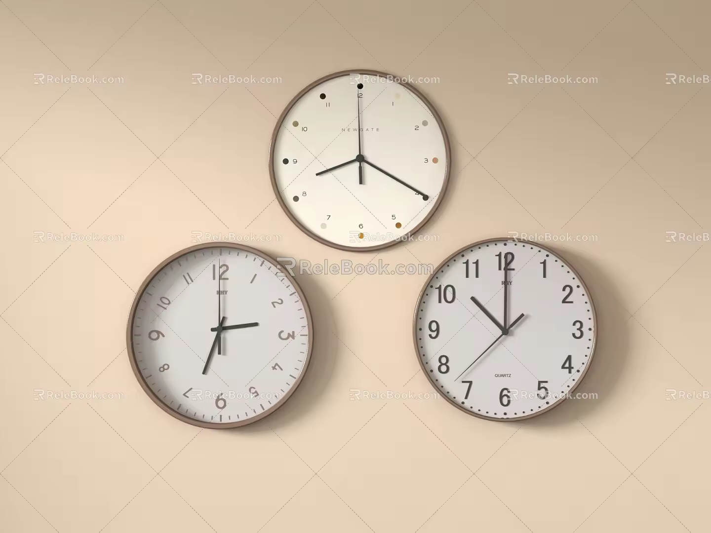 clock wall clock creative clock wall clock 3d model