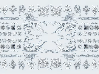 European-style carved 3d model