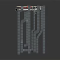 Heavy Duty Industrial Equipment With Metal Pipes Valves And Structural Framework
