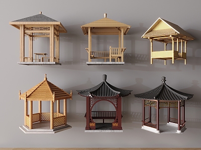 Pavilion Landscape Pavilion Antique Pavilion Outdoor Ancient Building Pavilion Four Corner Pavilion Six Corner Pavilion Hall Pavilion 3d model