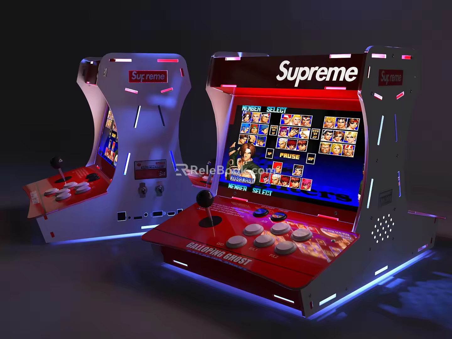 Modern game arcade game machine 3d model