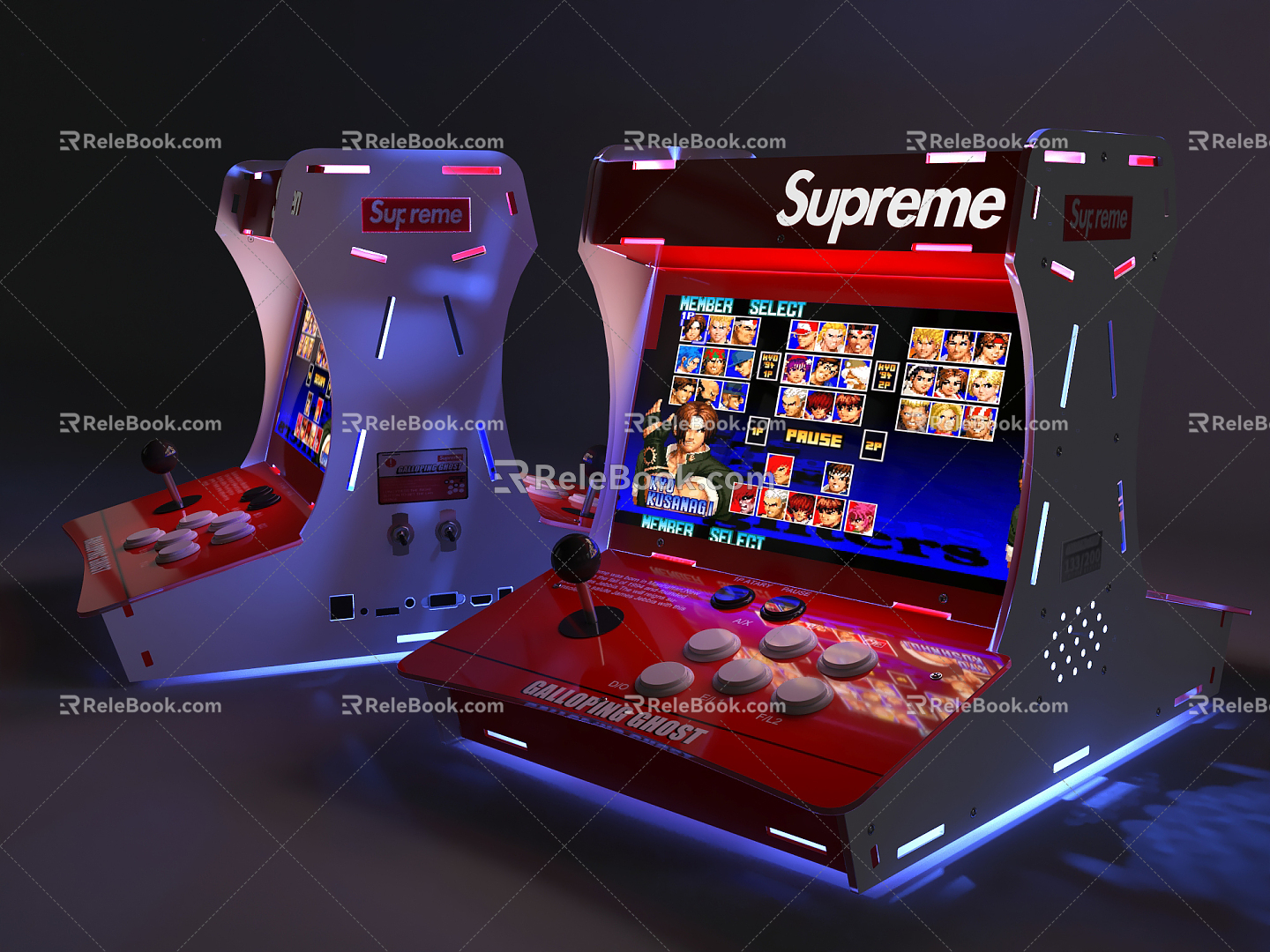 Modern game arcade game machine 3d model