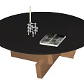 Modern Tea Table Middle Ancient Style Tea Table 3d model