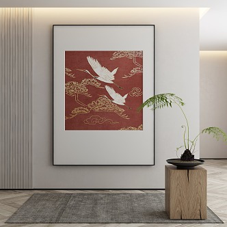 New Chinese Animal Painting Decorative Painting 3d model