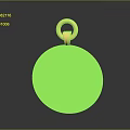 Golden Medal Accessory For Clothing With FIN Engraving Olive Branch And Target Design