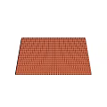 Wooden Truss Roof Structure With Red Tile Covering And Triangular Design 3d model