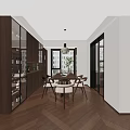 Warm Wood Tone Open Plan Living And Dining Room Interior Design With Comfortable Soft Furnishings