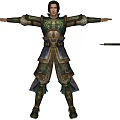 Modern Game Character Three Kingdoms Unparalleled Character Man 3d model