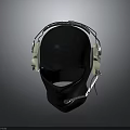 Professional Over Ear Headphones With White Ear Cups And Built In Microphone