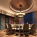Rustic Restaurant Interior With Wooden Ceiling Colorful Panels Green Plants And Bamboo Decor