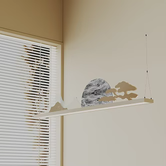 Modern chandelier 3d model