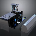 Tech Modular Device Structure With Control Panel Platform And Display Screen