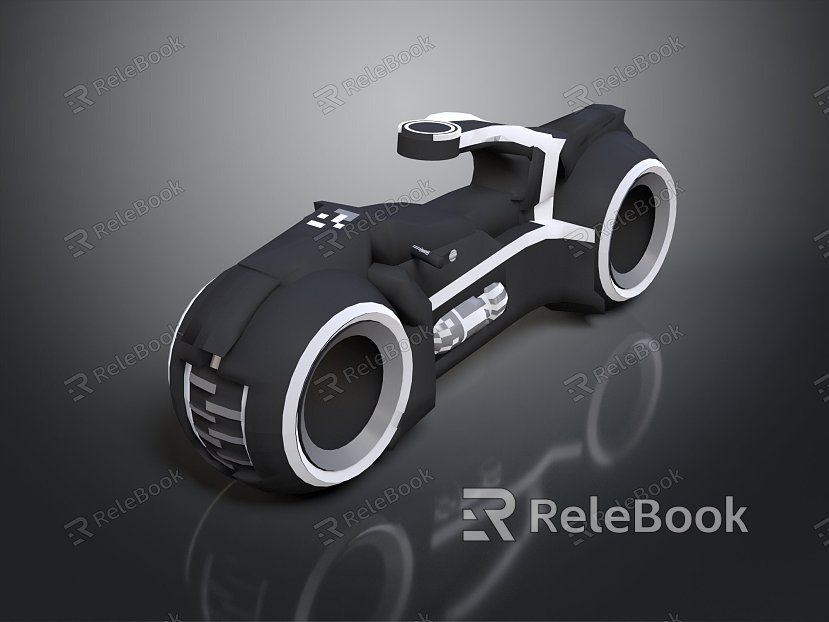 Modern Motorcycle Jet Motorcycle Science Fiction Motorcycle Concept Motorcycle Flying Car model