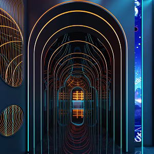 Style KTV aisle 3d model