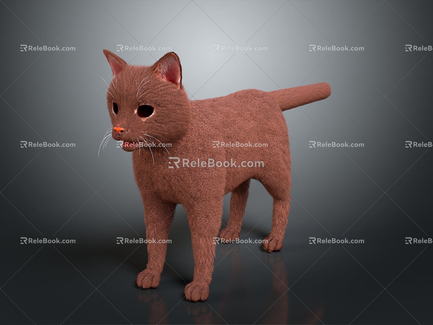 Cat Kitten Flower Cat Domestic Cat Wild Cat Stray Cat Black Cat Pet Mammal 3d model