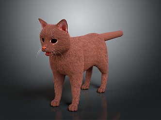 Cat Kitten Flower Cat Domestic Cat Wild Cat Stray Cat Black Cat Pet Mammal 3d model