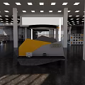 Porsche Modern Building Complex With Showroom Glass Facade And Urban Environment