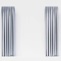 Gray Velvet Curtains With Vertical Pleats For Modern Home Window Decor