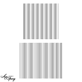 Modern Decorative Wall With Vertical Striped Panels For Home Interior Design