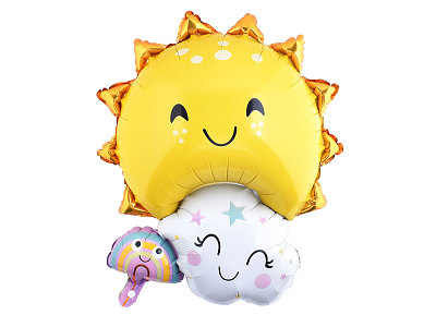 Modern Balloon Smiley Sun model