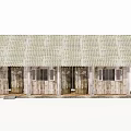 Rural Self built House with Wooden Structure Corrugated Iron Roof and Front Porch Tiled Floor