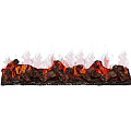 Realistic Fireplace With Burning Logs And Vibrant Orange Red Flames 3d model