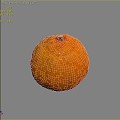 orange tangerine citrus fruit 3d model