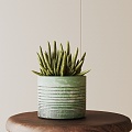 Modern Potted Plant 3d model