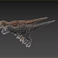 Two Realistic Dinosaurs Standing With Detailed Skin And Natural Poses