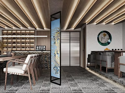 New Chinese Teahouse 3d model
