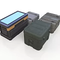 Assorted Storage Cases Featuring Blue Panel Secure Lids And Sturdy Build