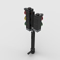 LEGO toy blocks traffic lights traffic lights 3d model