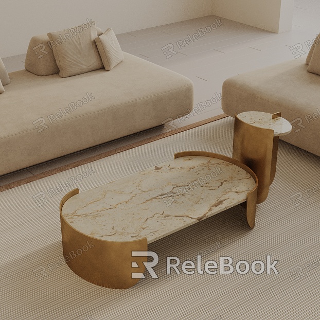 Modern coffee table model