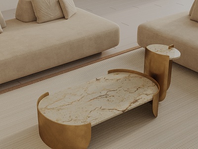 Modern coffee table model