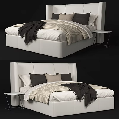 Double bed 3d model