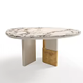 Modern Minotti Round Dining Table 3d model